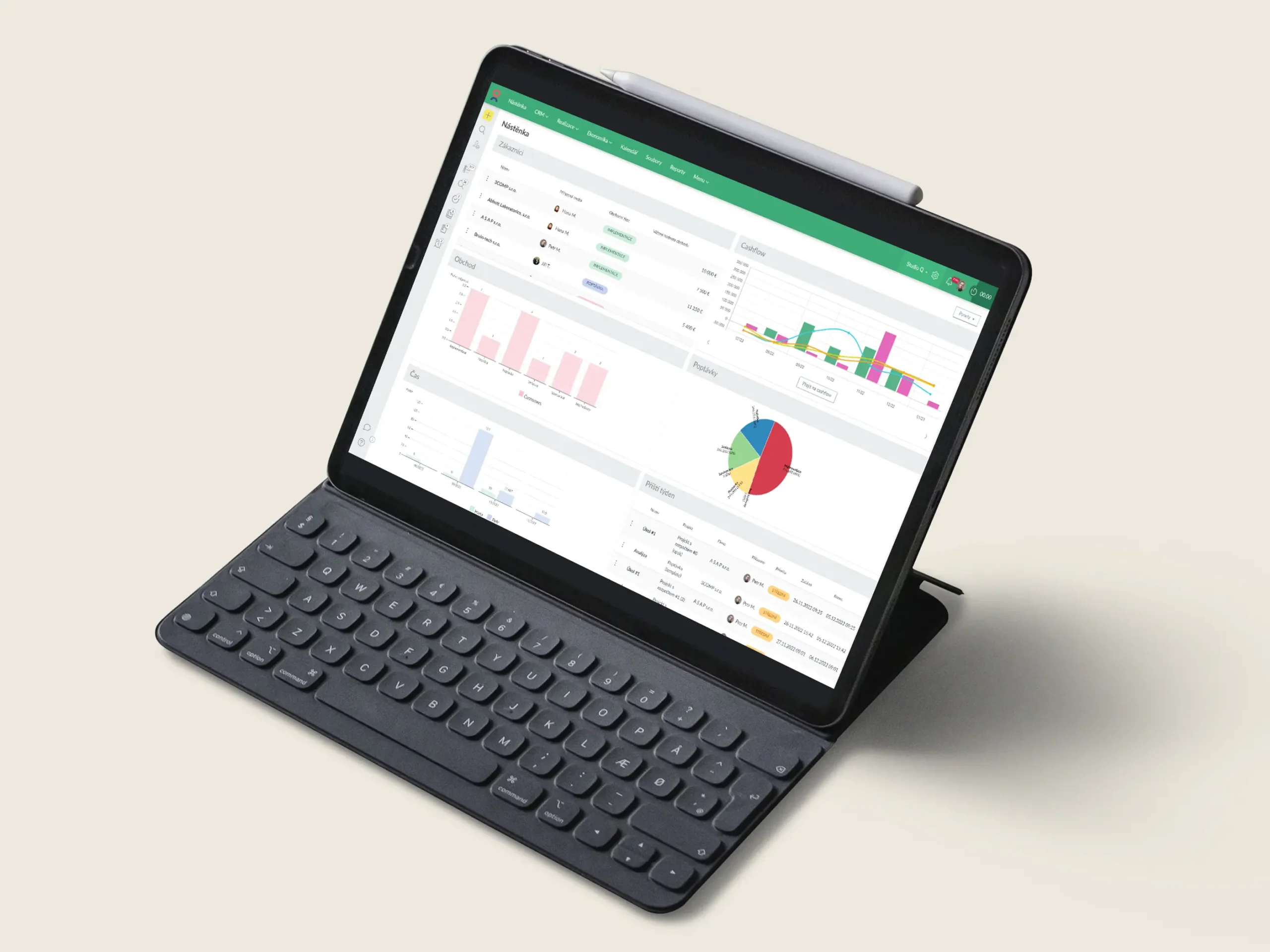 Caflou CRM na iPadu